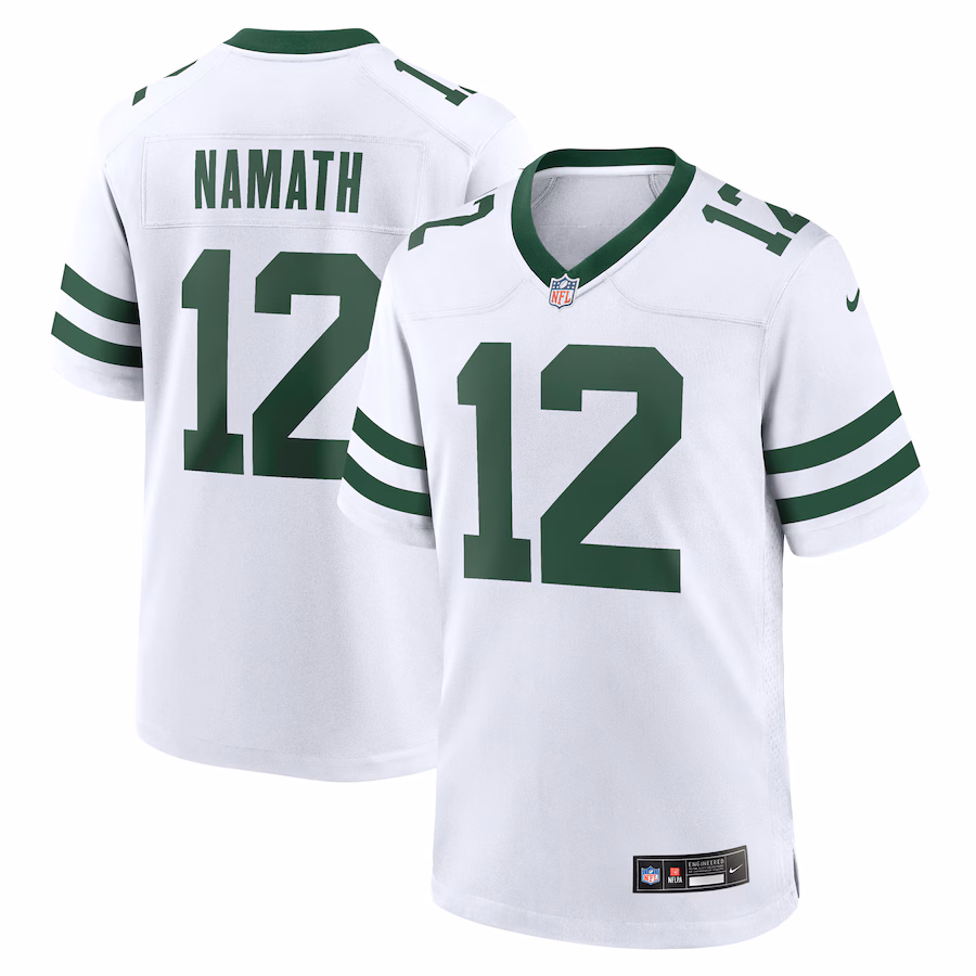 Men's New York Jets Joe Namath Nike White Legacy Retired Player Game Jersey - Ujersey NFL Shop