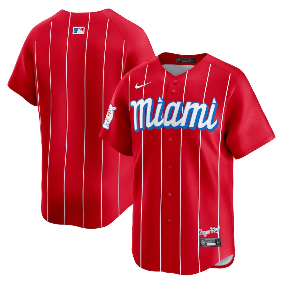 Men's Miami Marlins  Nike Red City Connect Limited Jersey - Ujersey NFL Shop