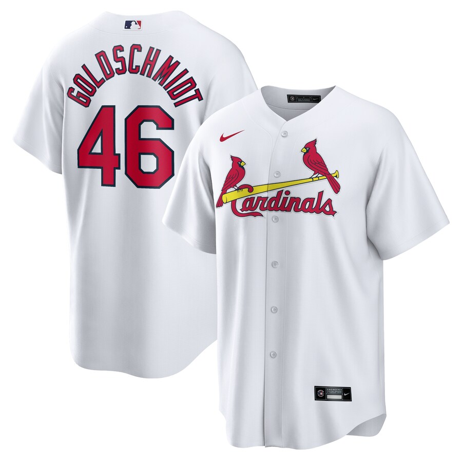 Men's St. Louis Cardinals Paul Goldschmidt Nike White Home Replica Player Name Jersey - Ujersey NFL Shop