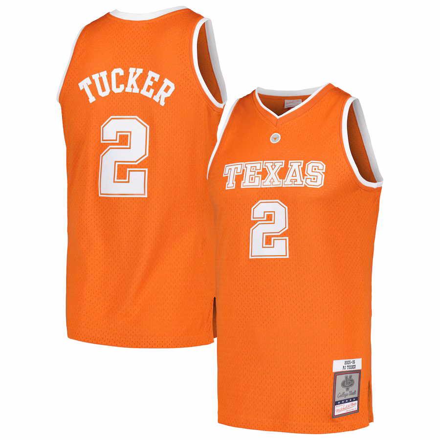 Men's Mitchell & Ness PJ Tucker Texas Orange Texas Longhorns 2005/06 College Vault Player Swingman Jersey - Ujersey NFL Shop