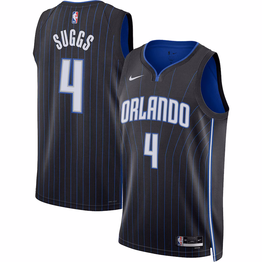 Unisex Orlando Magic Jalen Suggs Nike Black Swingman Jersey - Icon Edition - Ujersey NFL Shop