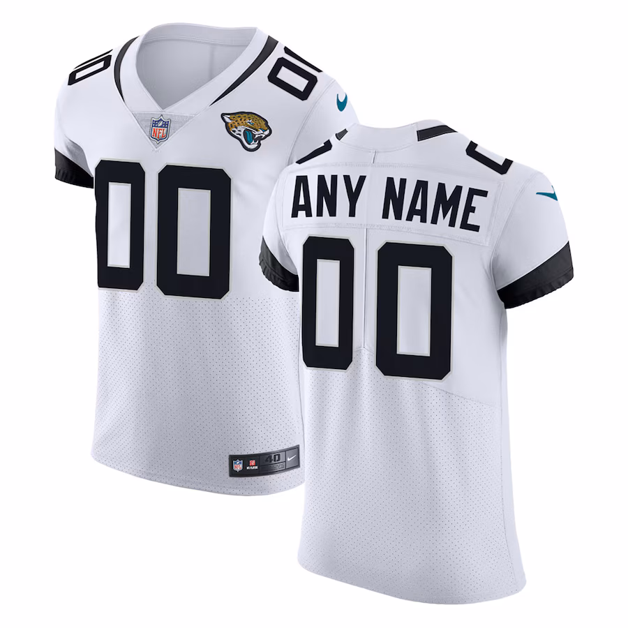 Men's Jacksonville Jaguars Nike White Vapor Untouchable Elite Custom Jersey - Ujersey NFL Shop