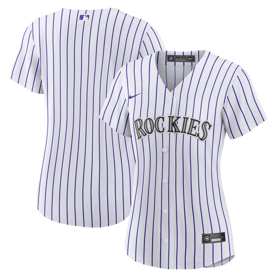 Women's Colorado Rockies Nike White Home Blank Replica Jersey - Ujersey NFL Shop