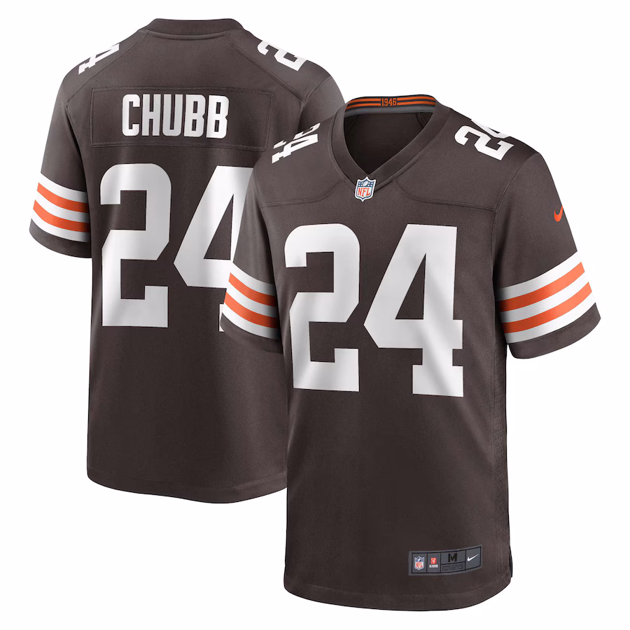 Men's Cleveland Browns Nick Chubb Nike Brown Game Jersey - Ujersey NFL Shop