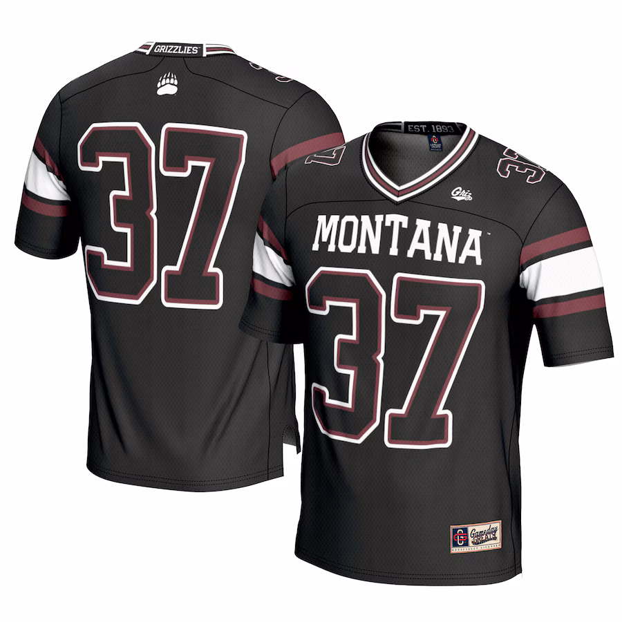 Youth GameDay Greats #37 Black Montana Grizzlies Football Jersey - Ujersey
