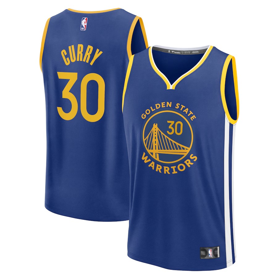 Youth Golden State Warriors Stephen Curry Fanatics Royal Fast Break Replica Player Jersey - Icon Edition - Ujersey NFL Shop