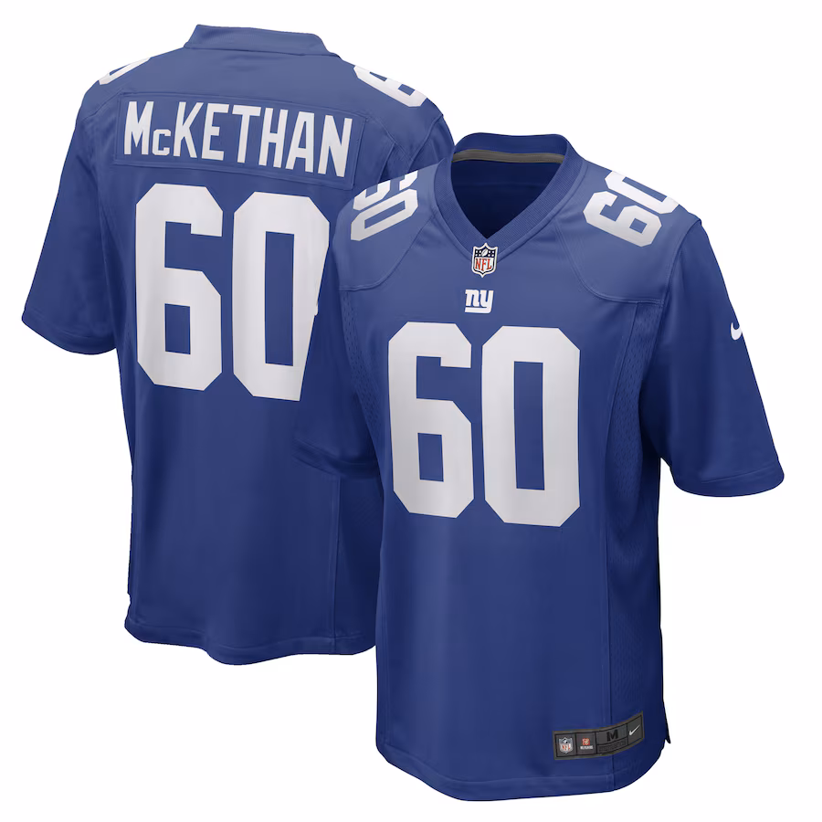 Men's New York Giants Marcus McKethan Nike Royal Game Player Jersey - Ujersey NFL Shop