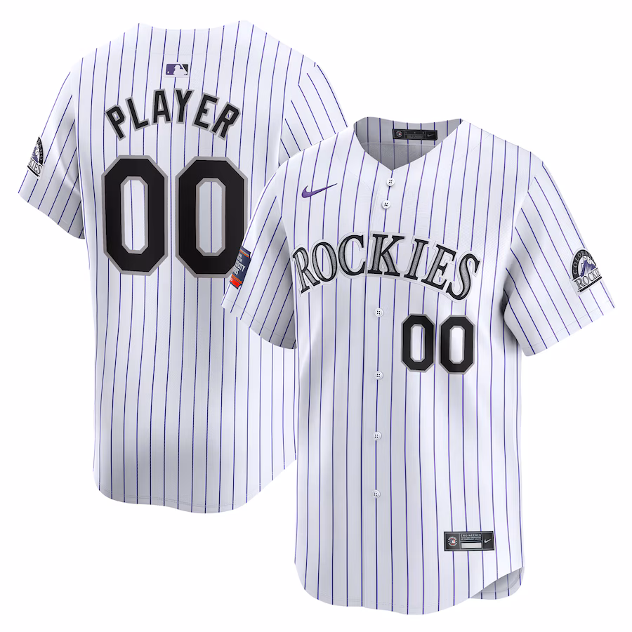 Men's Colorado Rockies  Nike White 2024 MLB World Tour Mexico City Series Home Limited Pick-A-Player Jersey - Ujersey NFL Shop