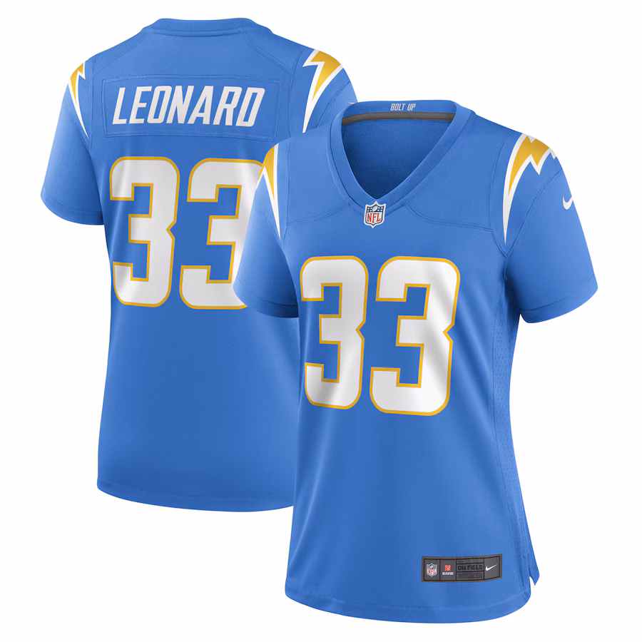 Women's Los Angeles Chargers Deane Leonard Nike Powder Blue Game Player Jersey - Ujersey NFL Shop