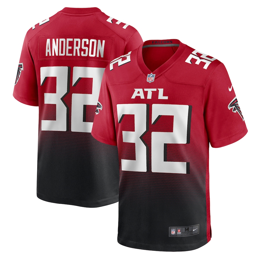 Men's Atlanta Falcons Jamal Anderson Nike Red Retired Player Alternate Game Jersey - Ujersey NFL Shop