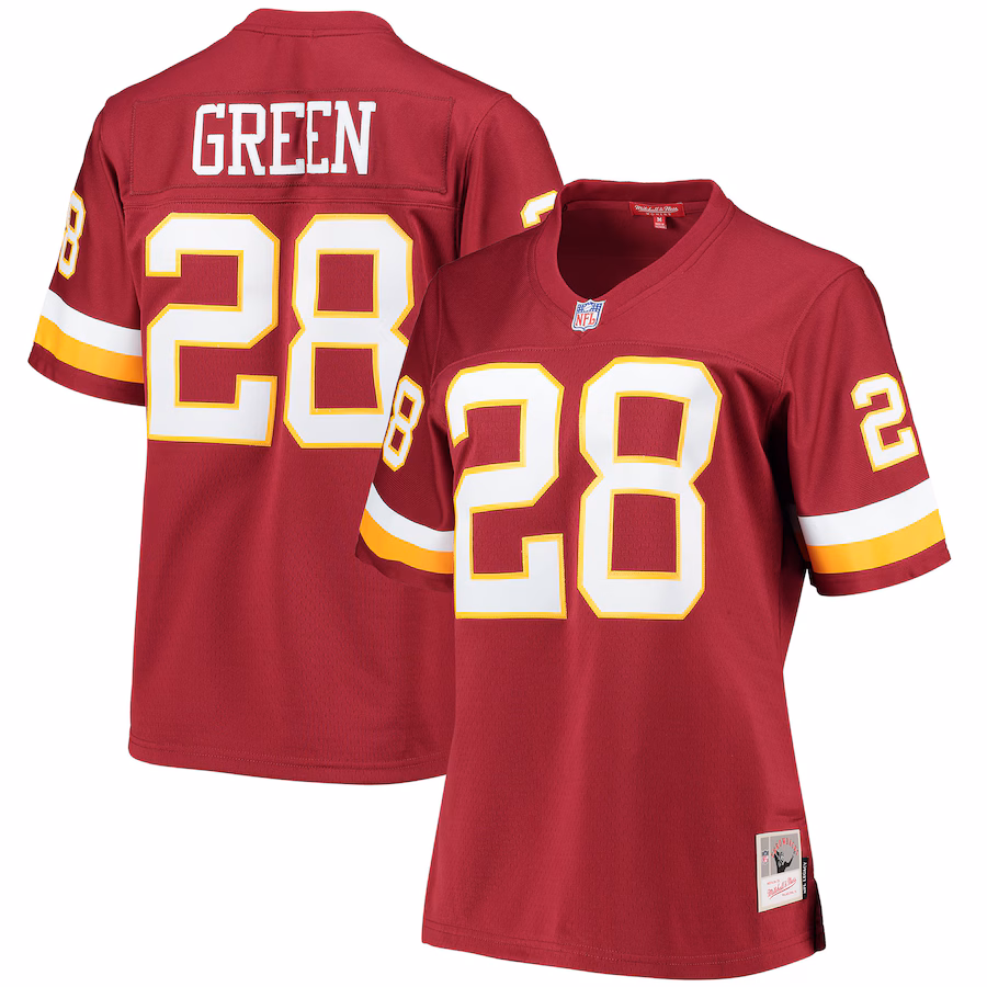 Women's Washington Football Team Darrell Green Mitchell & Ness Burgundy Legacy Replica Player Jersey - Ujersey NFL Shop