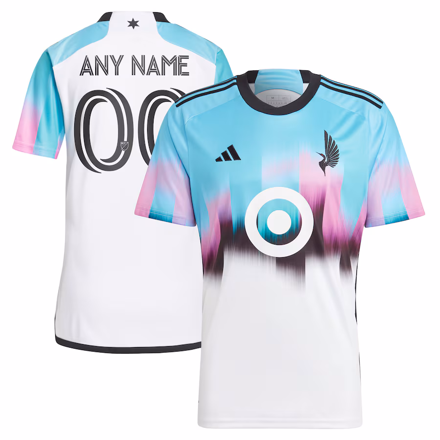 Men's Minnesota United FC adidas White 2023 The Northern Lights Kit Replica Custom Jersey - Ujersey NFL Shop