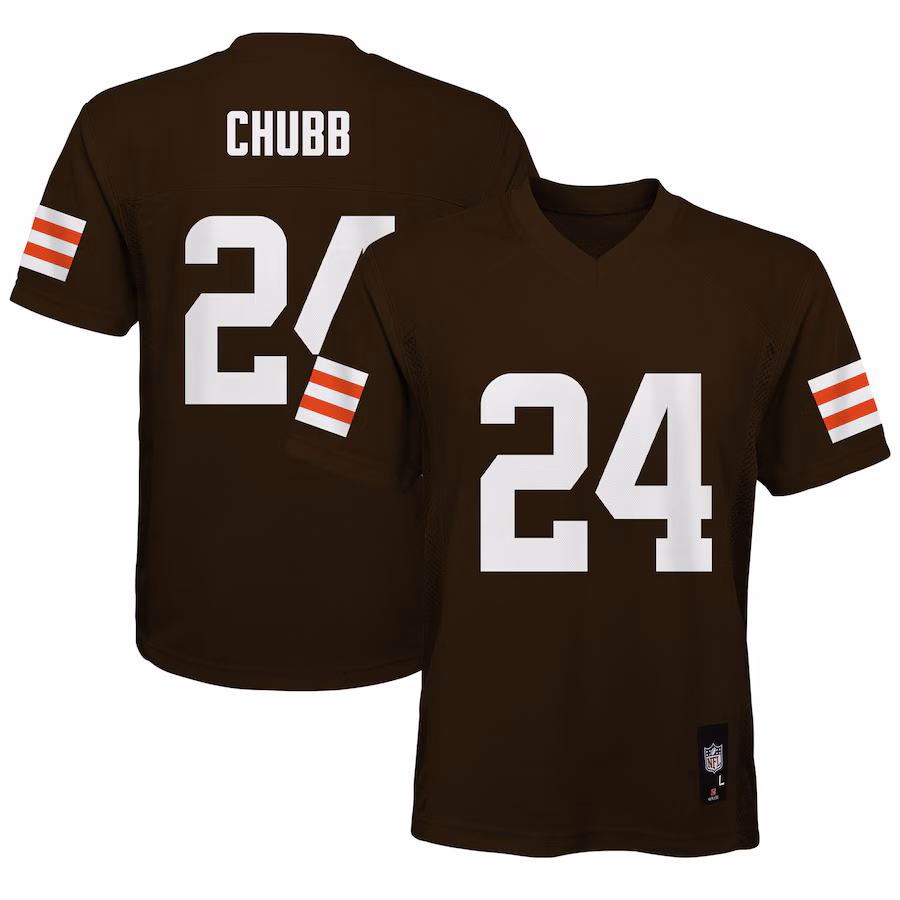 Youth Cleveland Browns Nick Chubb Brown Replica Player Jersey - Ujersey NFL Shop
