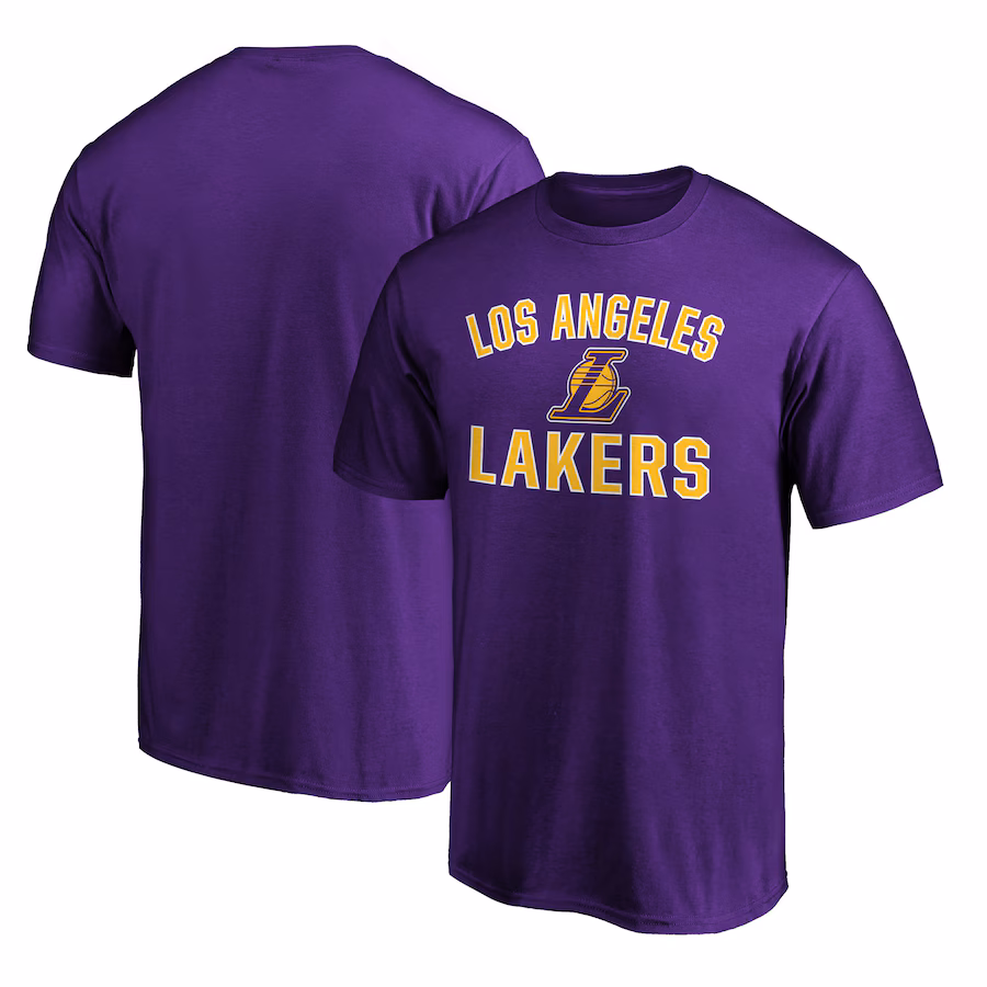 Men's Los Angeles Lakers  Purple Victory Arch T-Shirt - Ujersey