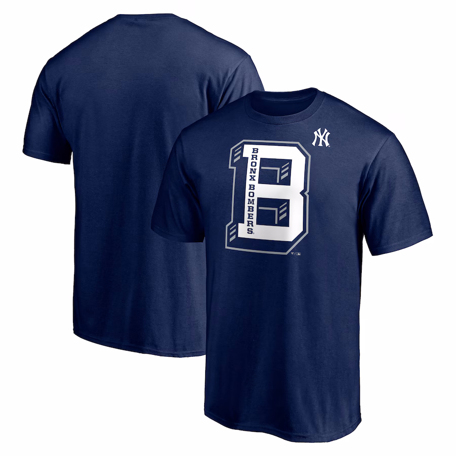 Men's New York Yankees Navy Varsity Bronx T-Shirt - Ujersey