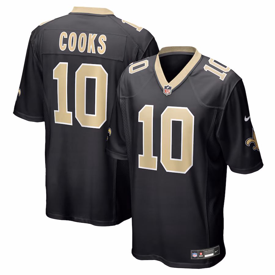 Men's New Orleans Saints Brandin Cooks Nike Black Team Game Jersey - Ujersey NFL Shop