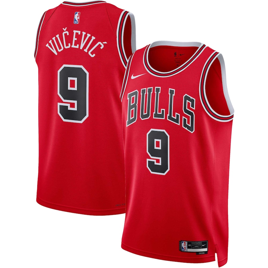 Unisex Chicago Bulls Nikola Vucevic Nike Red Swingman Jersey - Icon Edition - Ujersey NFL Shop
