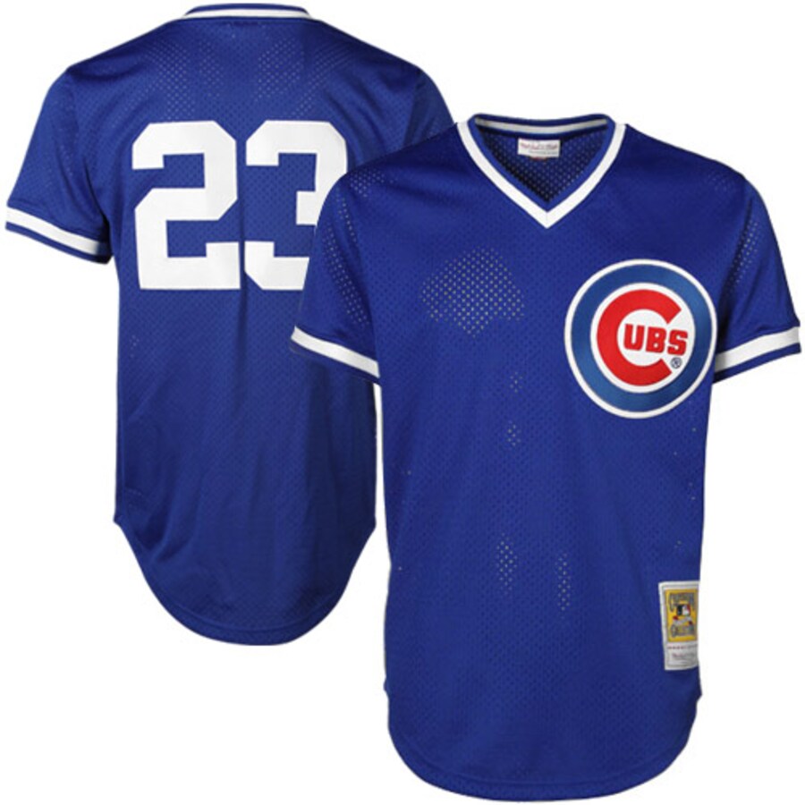 Mitchell & Ness Ryne Sandberg Chicago Cubs Cooperstown Authentic Collection Throwback Replica Jersey - Royal Blue - Ujersey NFL Shop