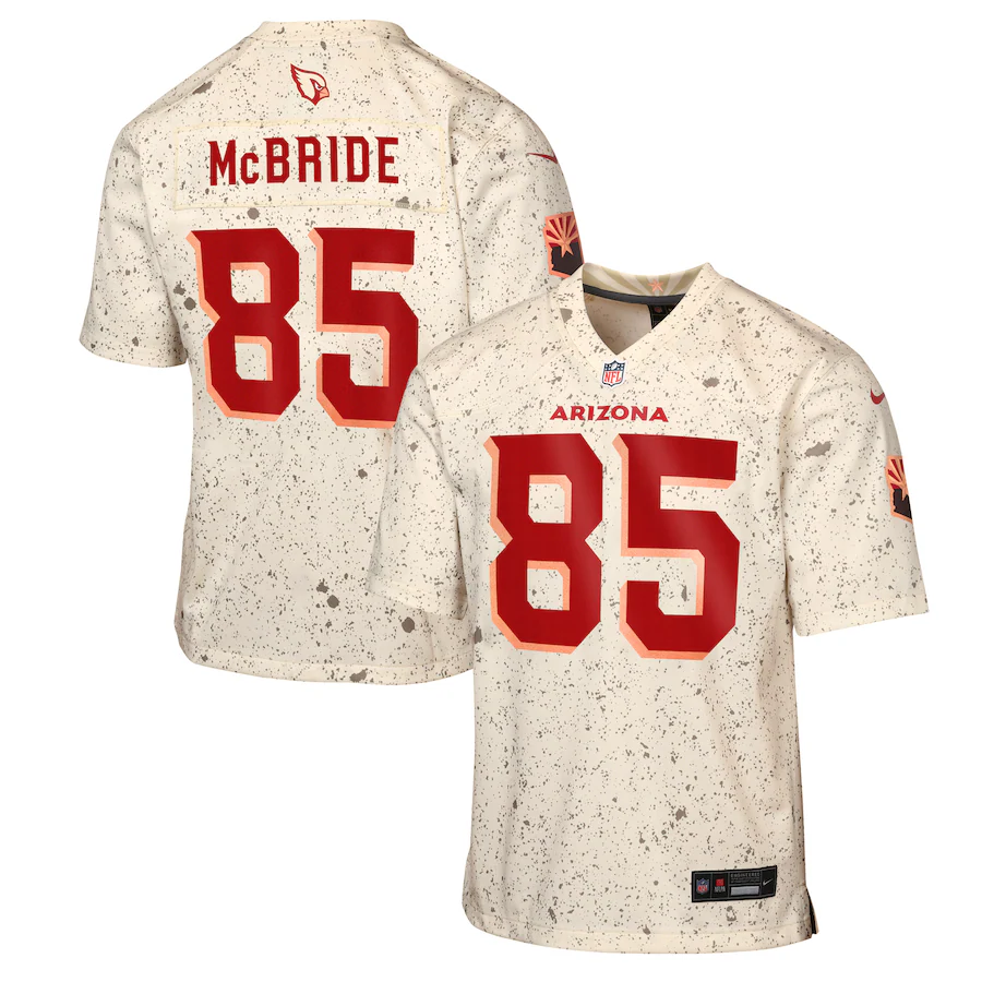 Youth Nike Trey McBride Natural Arizona Cardinals 2025 Rivalries Collection Game Jersey
