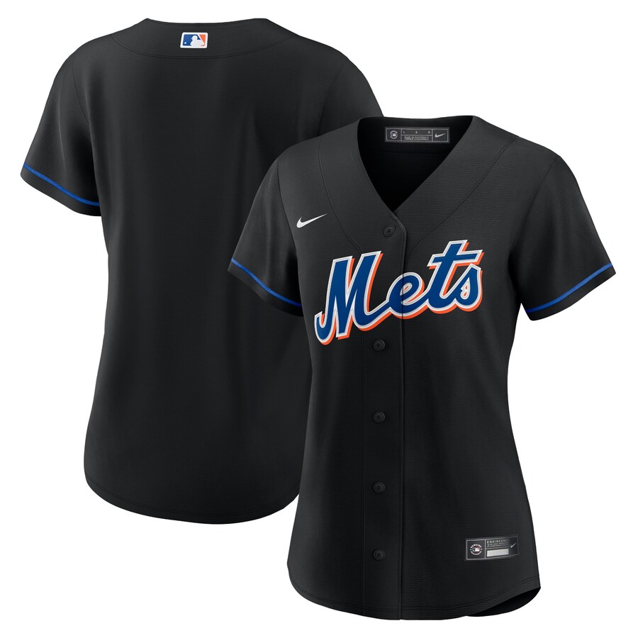 Women's New York Mets Nike Black 2022 Alternate Replica Team Jersey - Ujersey NFL Shop