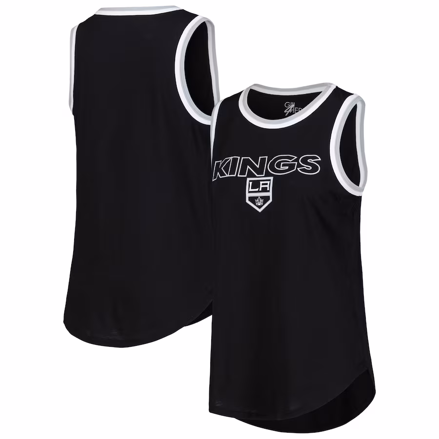 Women's Los Angeles Kings G-III 4Her by Carl Banks Black Strategy Tank Top - Ujersey NFL Shop