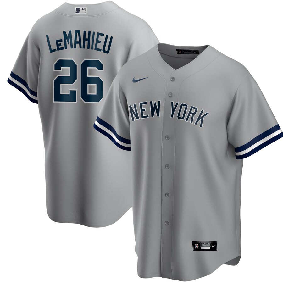 Men's New York Yankees DJ LeMahieu Nike Gray Road Replica Player Jersey - Ujersey NFL Shop