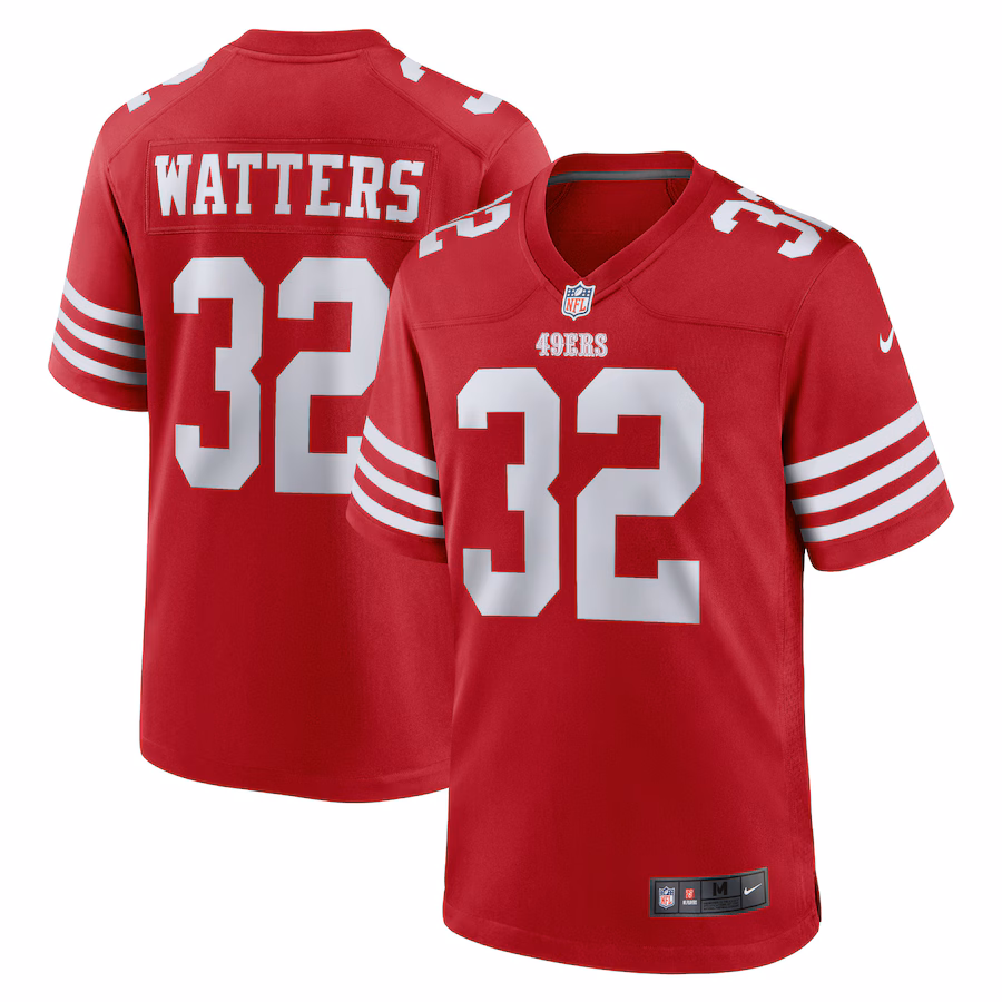 Men's San Francisco 49ers Ricky Watters Nike Scarlet Retired Player Game Jersey - Ujersey NFL Shop