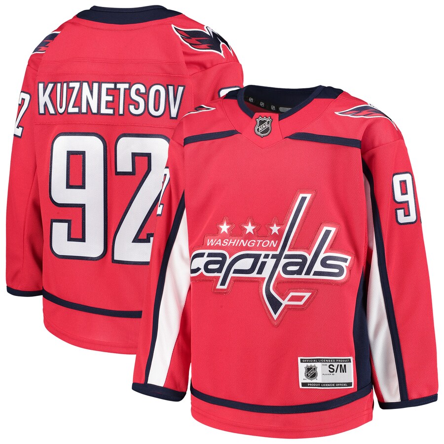 Youth Washington Capitals Evgeny Kuznetsov Red Home Premier Player Jersey - Ujersey NFL Shop