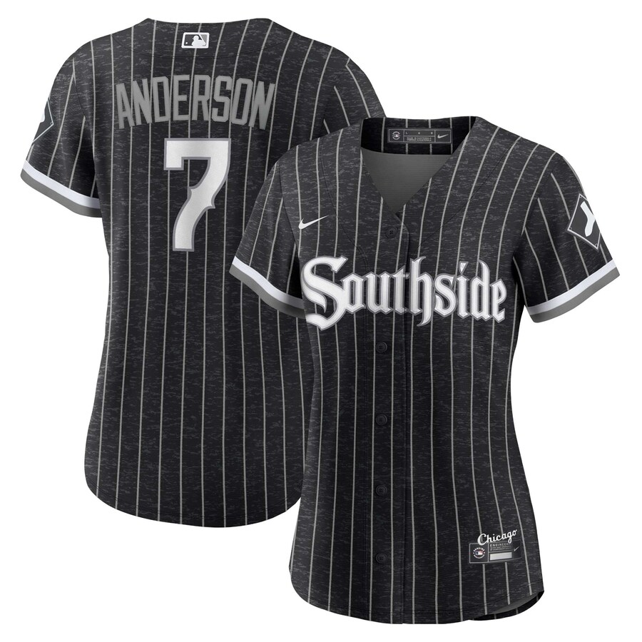 Women's Chicago White Sox Tim Anderson Nike Black City Connect Replica Player Jersey - Ujersey NFL Shop