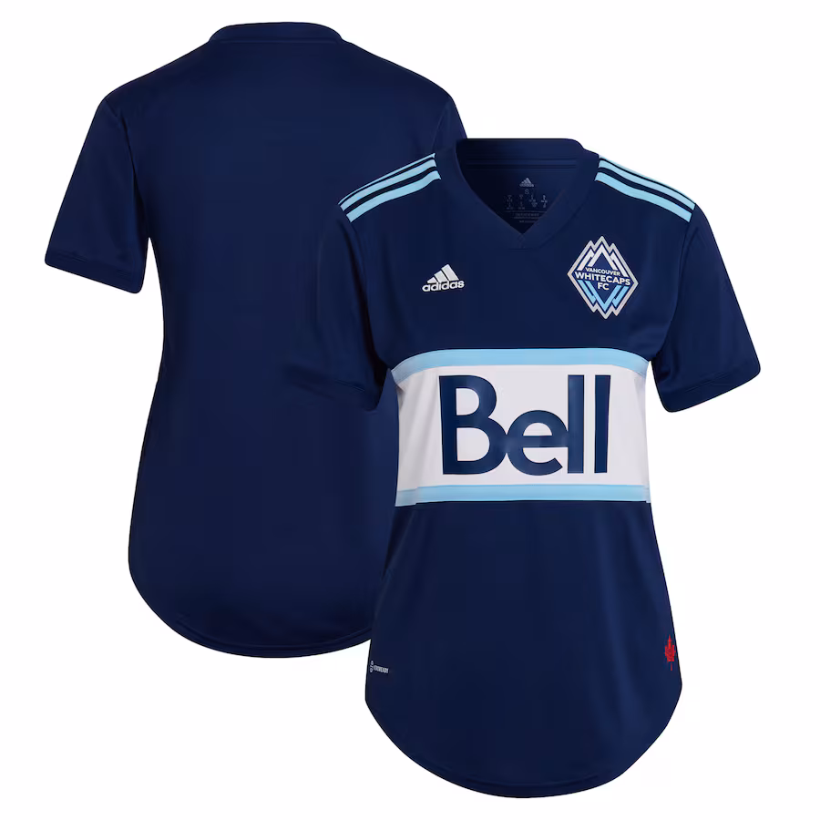 Women's Vancouver Whitecaps FC adidas Blue 2022 The Hoop x This City Replica Blank Jersey - Ujersey NFL Shop