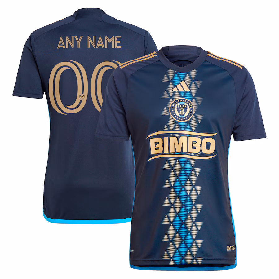 Men's Philadelphia Union  adidas Navy 2024 The XV Kit Replica Custom Jersey - Ujersey NFL Shop