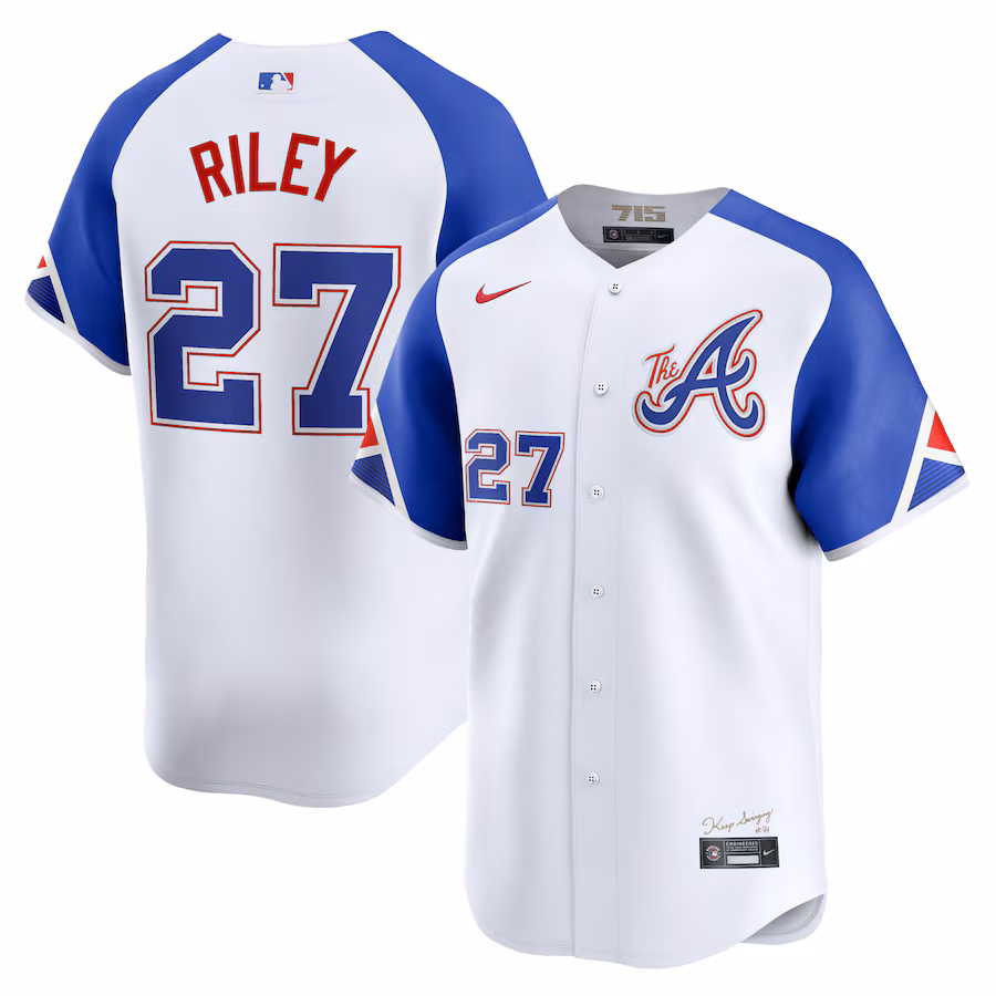 Men's Atlanta Braves Austin Riley Nike White City Connect Limited Player Jersey - Ujersey NFL Shop