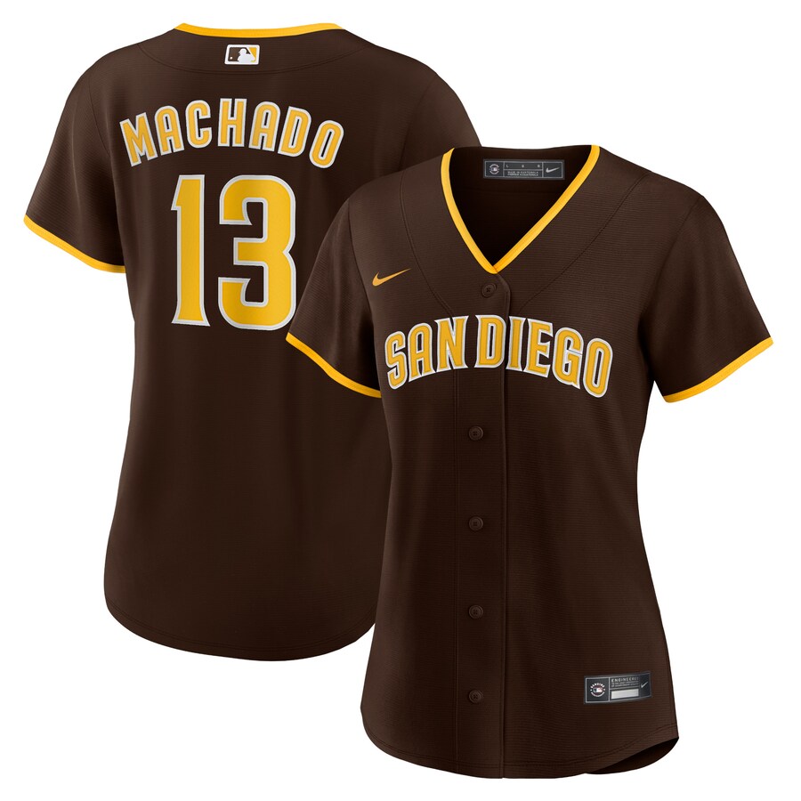 Women's San Diego Padres Manny Machado Nike Brown Road Replica Player Jersey - Ujersey