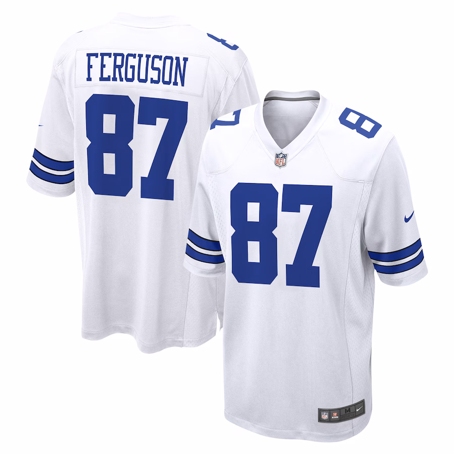 Men's Dallas Cowboys Jake Ferguson Nike White Game Jersey - Ujersey NFL Shop