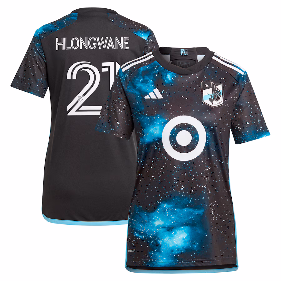 Women's Minnesota United FC Bongokuhle Hlongwane adidas Black 2024 Starry Night Replica Player Jersey - Ujersey NFL Shop