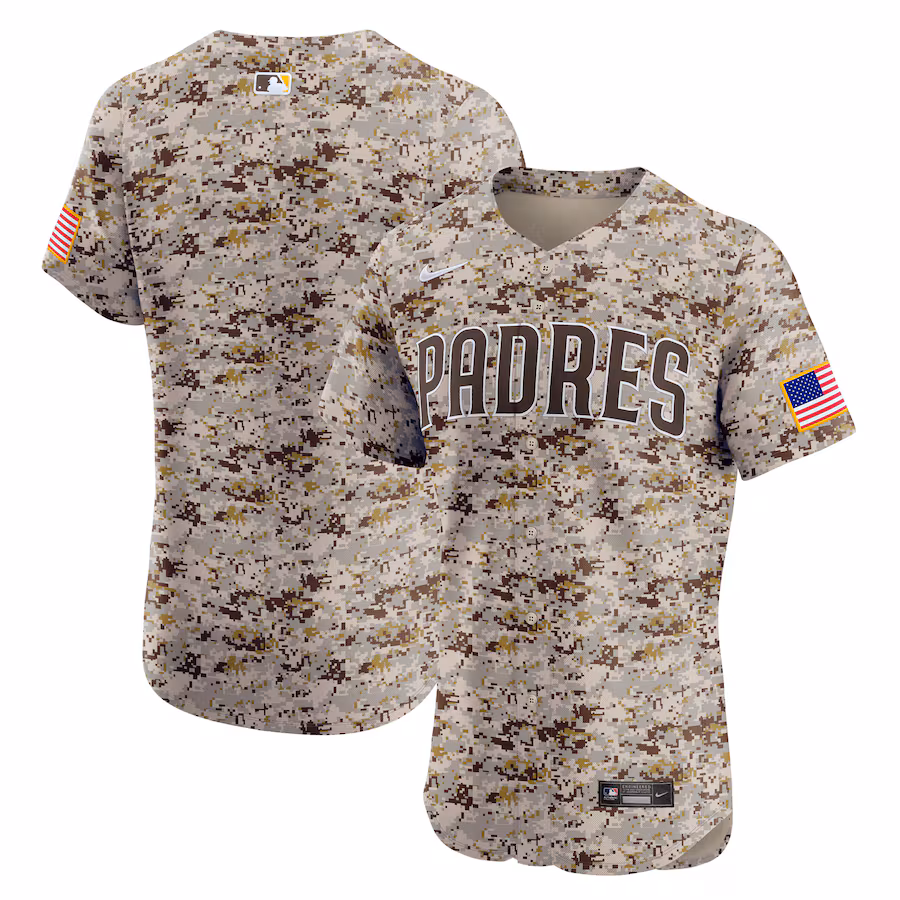 Men's San Diego Padres Nike Camo Alternate Vapor Premier Elite Patch Jersey - Ujersey