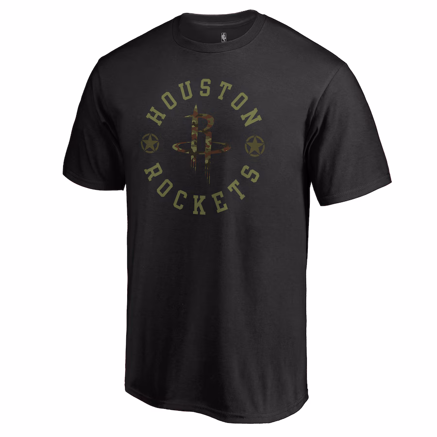 Men's Houston Rockets Black Liberty T-Shirt - Ujersey NFL Shop