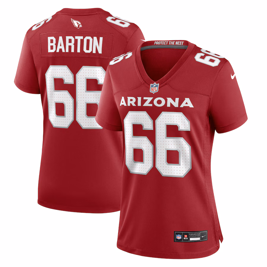 Women's Arizona Cardinals Jackson Barton Nike  Cardinal Team Game Jersey - Ujersey