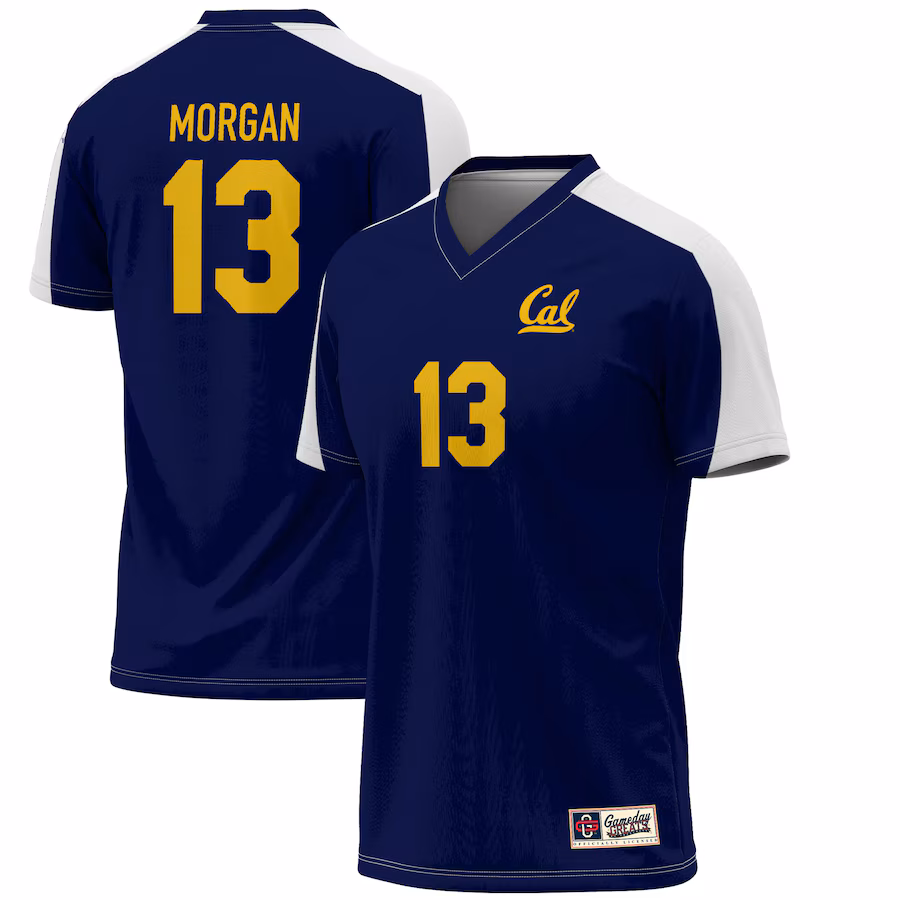 Men's GameDay Greats Alex Morgan Navy Cal Bears Lightweight Alumni Soccer Jersey - Ujersey NFL Shop