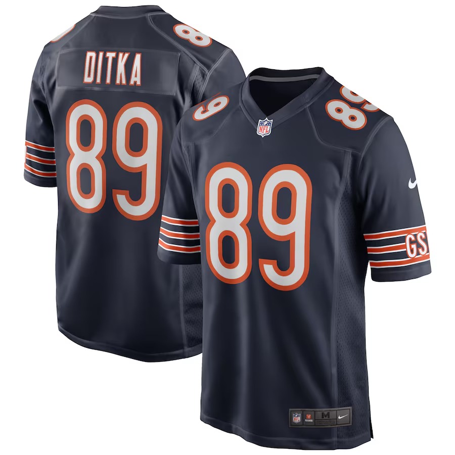 Men's Chicago Bears Mike Ditka Nike Navy Game Retired Player Jersey - Ujersey NFL Shop