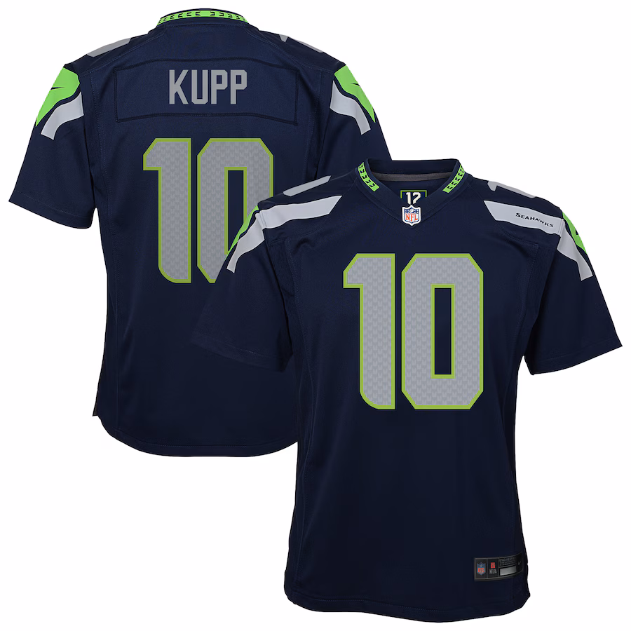 Youth Seattle Seahawks Cooper Kupp Nike College Navy Team Game Jersey - Ujersey NFL Shop