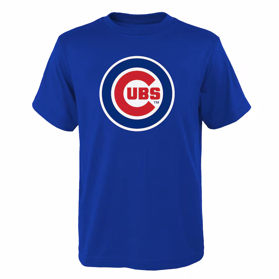 Youth Chicago Cubs Royal Logo Primary Team T-Shirt - Ujersey NFL Shop