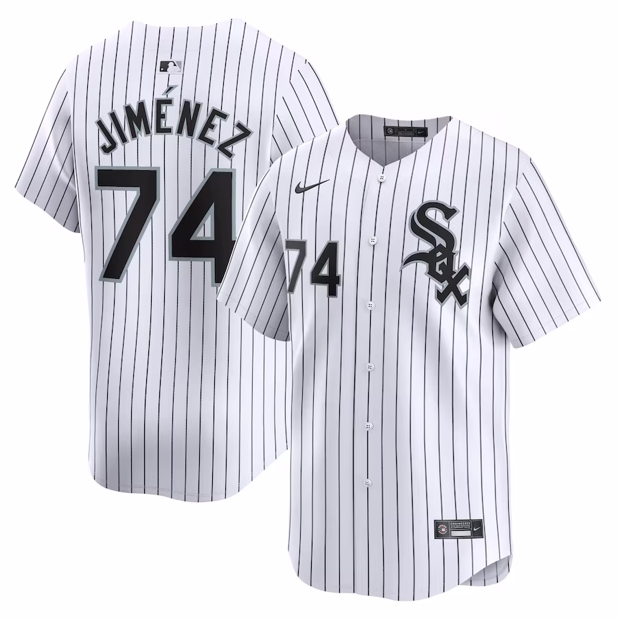 Men's Chicago White Sox Eloy Jimenez Nike White Home Limited Player Jersey - Ujersey