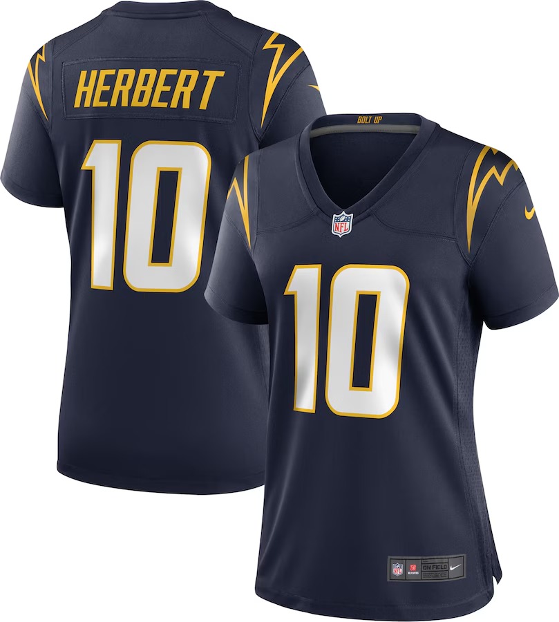 Women's Los Angeles Chargers Justin Herbert Nike Navy Alternate Game Jersey - Ujersey NFL Shop