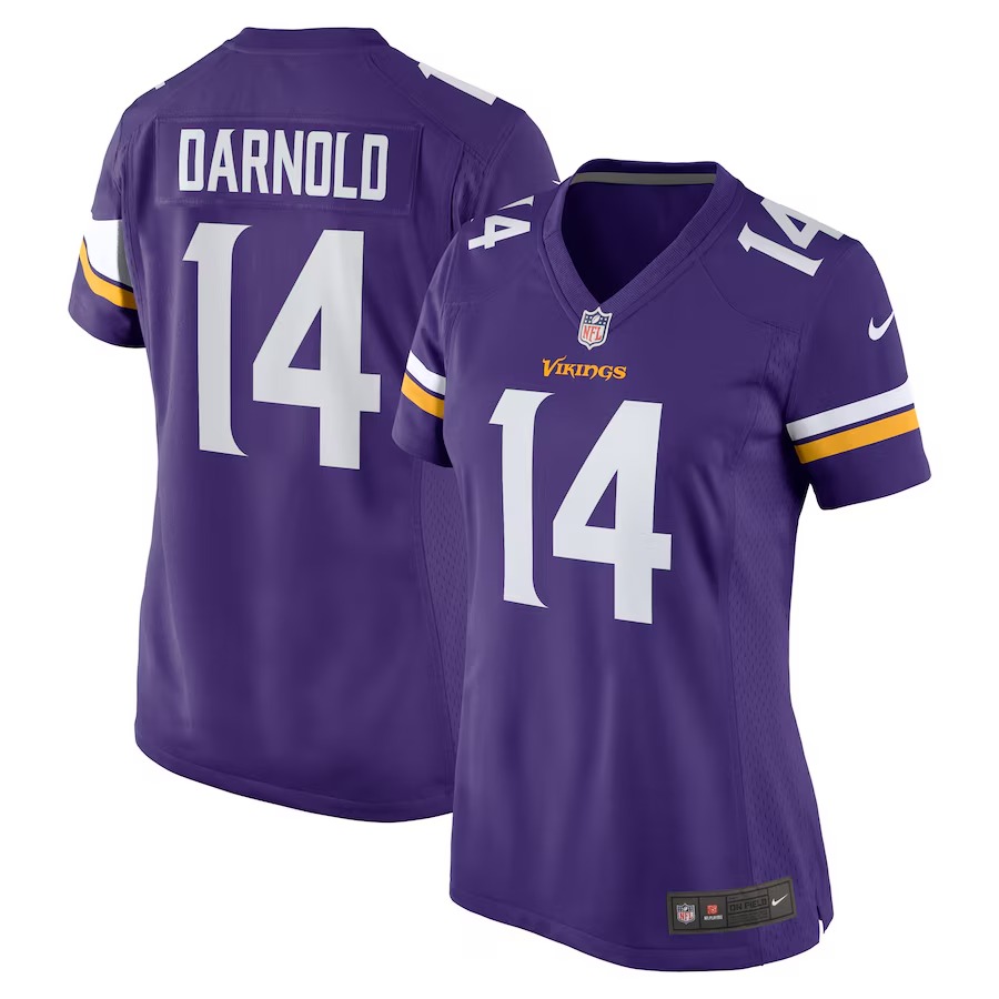 Women's Minnesota Vikings Sam Darnold Nike  Purple Team Game Jersey - Ujersey NFL Shop