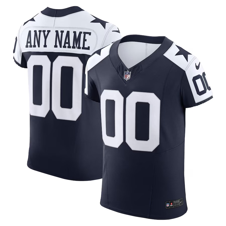 Men's Dallas Cowboys Nike Navy Vapor F.U.S.E. Elite Custom Jersey - Ujersey NFL Shop
