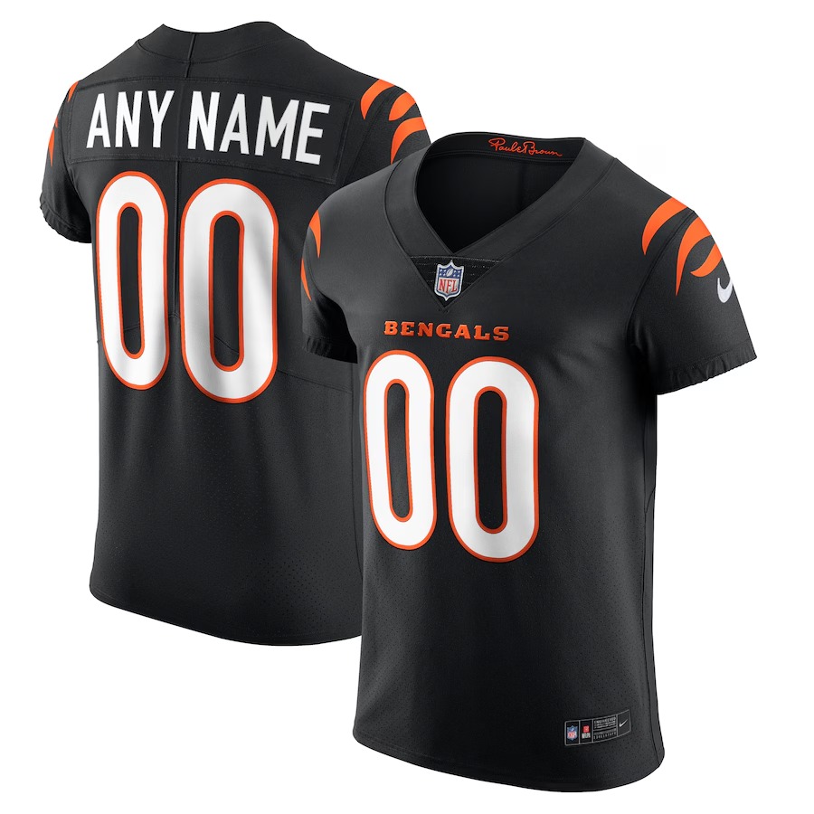 Men's Cincinnati Bengals Nike Black Vapor Elite Custom Jersey - Ujersey NFL Shop
