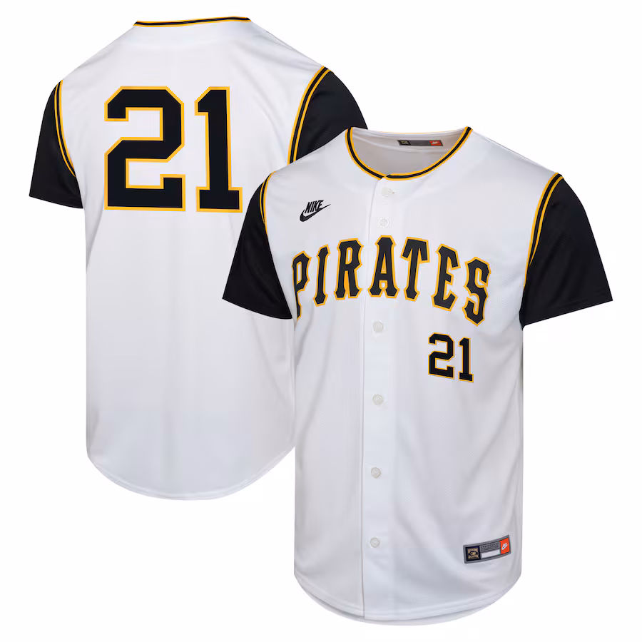 Youth Pittsburgh Pirates Roberto Clemente Nike White Cooperstown Collection Limited Player Jersey - Ujersey NFL Shop
