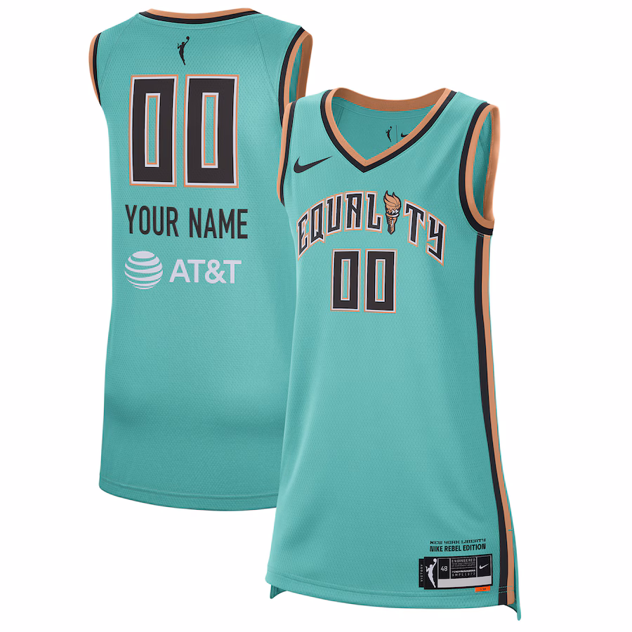 Unisex New York Liberty Nike Mint 2021 Rebel Edition Victory Custom Jersey - Ujersey NFL Shop