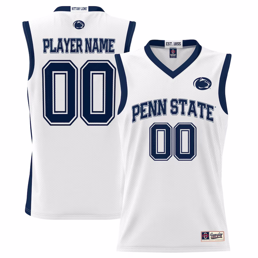 Penn State Nittany Lions GameDay Greats Youth NIL Pick-A-Player Lightweight Basketball Jersey - White - Ujersey NFL Shop